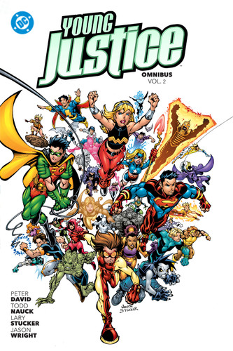 Young Justice Omnibus Vol. 2 book cover by Peter David, Meghan Fitzmartin, Todd DeZago