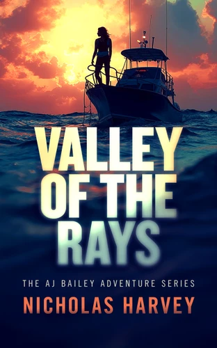 Valley of the Rays (AJ Bailey Adventure #7) book cover by Nicholas Harvey