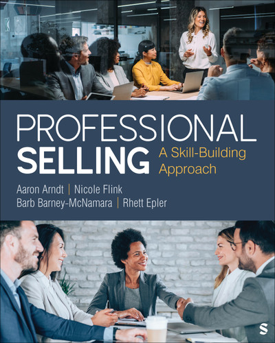 Professional Selling: A Skill-Building Approach book cover by Aaron Arndt, Nicole Flink, Barb Barney-McNamara, Rhett Epler