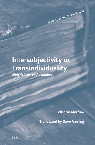 Intersubjectivity or Transindividuality: Materials for an Alternative (Historical Materialism Book Series #401) [9789004769908]