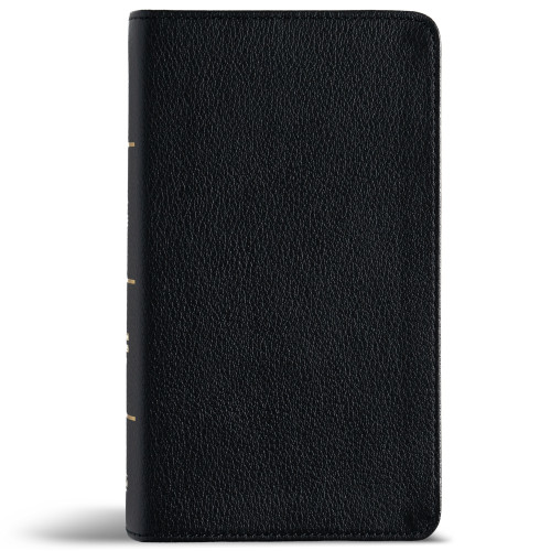 CSB Large Print Compact Reference Bible, Easy-to-Read Optimal Type, Digital Study Edition, Black Genuine Leather book cover by 