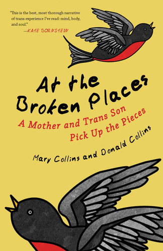 At the Broken Places: A Mother and Trans Son Pick Up the Pieces book cover by Mary Collins, Donald Collins