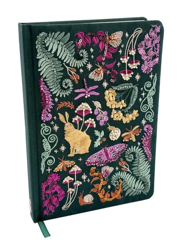 Forest Floor Deluxe Embroidered Journal book cover by Insight Editions