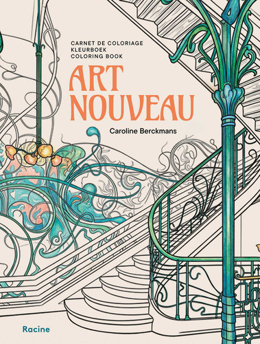 Art Nouveau Brussels: Coloring Book book cover by Caroline Berckmans