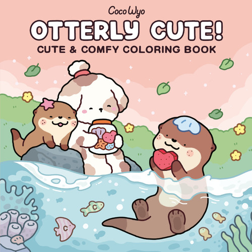 Otterly Cute!: Coloring Book for Adults and Kids (Cozy Spaces Coloring) book cover by Coco Wyo