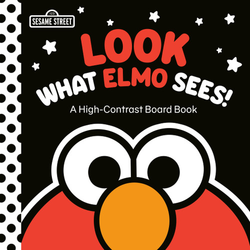 Look What Elmo Sees! A High-Contrast Board Book book cover by Random House