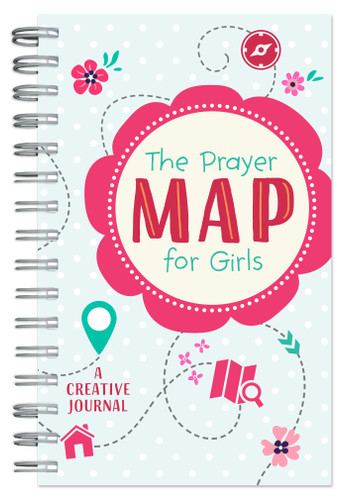 The Prayer Map for Girls: A Creative Journal (Faith Maps) book cover by Compiled by Barbour Staff