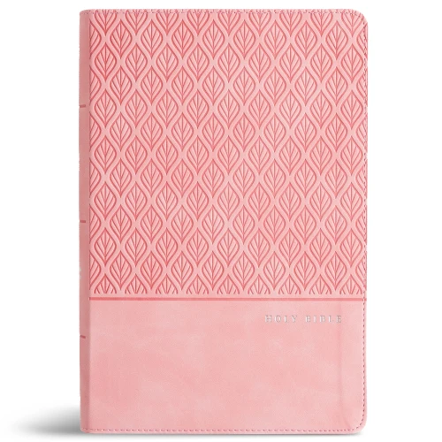 CSB Personal Size Giant Print Bible, Easy-to-Read Optimal Type, Digital Study Edition, Pink LeatherTouch book cover by CSB Bibles by Holman