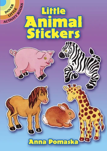 Little Animal Stickers (Dover Little Activity Books: Animals) book cover by Anna Pomaska