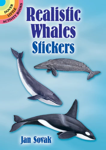 Realistic Whales Stickers (Dover Little Activity Books: Sea Life) book cover by Jan Sovak