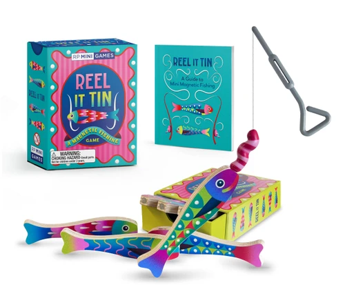 Reel It Tin: A Magnetic Fishing Game (RP Minis) book cover by Michelle Morgan