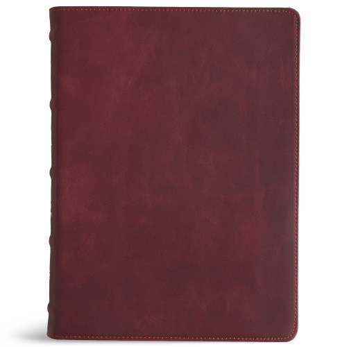 KJV Single-Column Wide-Margin Bible, Holman Handcrafted Collection, Marbled Burgundy Premium Calfskin (Holman Handcrafted Collection) book cover by Holman Bible Publishers