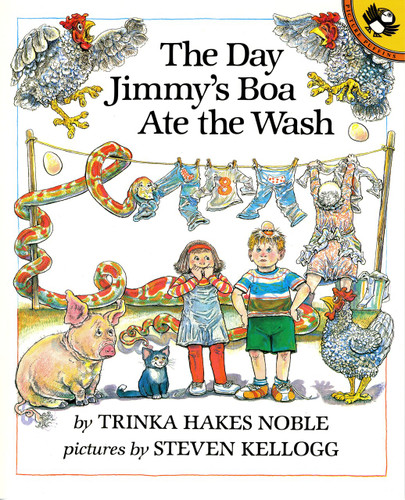 The Day Jimmy's Boa Ate the Wash book cover by Trinka Hakes Noble