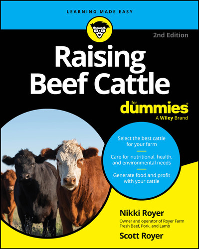 Raising Beef Cattle For Dummies book cover by Nikki Royer, Scott Royer