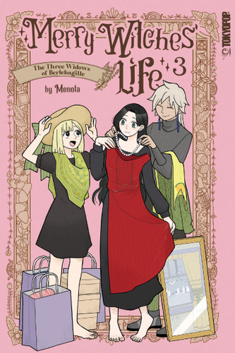 Merry Witches' Life, Volume 3: The Three Widows of Berlebagille book cover by Menota