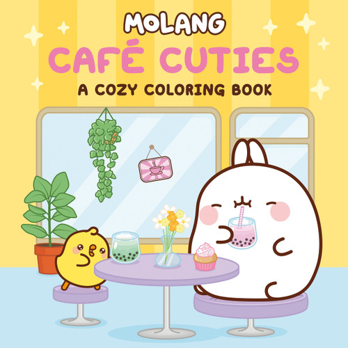 Molang: Café Cuties: A Cozy Coloring Book for Adults and Kids (Molang) book cover by Penguin Young Readers Licenses
