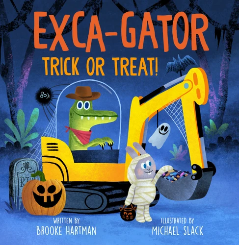 Exca-Gator Trick or Treat! (Exca-Gator!) book cover by Brooke Hartman