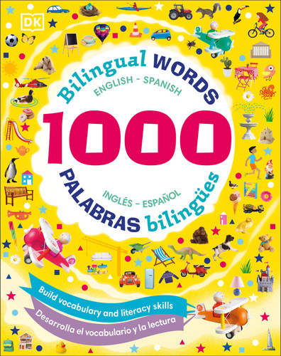 1000 Bilingual Words: Build vocabulary and literacy skills (Vocabulary Builders) book cover by DK