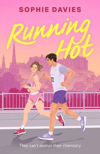 Running Hot: A spicy rivals to lovers sports romance book cover by Sophie Davies