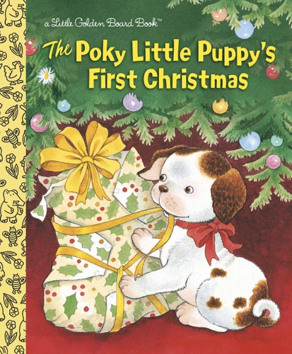 The Poky Little Puppy's First Christmas book cover by Justine Korman
