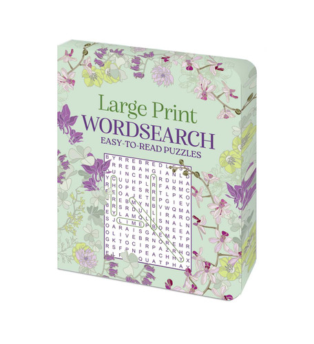 Large Print Wordsearch: Over 160 Easy-to-Read Puzzles book cover by Eric Saunders