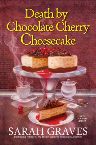 Death by Chocolate Cherry Cheesecake (A Death by Chocolate Mystery) book cover by Sarah Graves