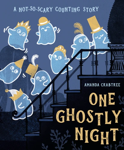One Ghostly Night: A Not-So-Scary Counting Story book cover by Amanda Crabtree