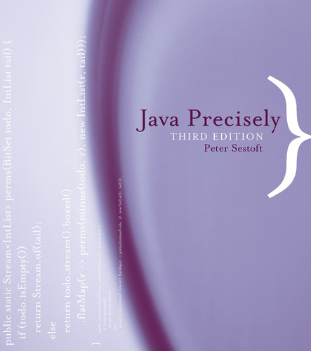 Java Precisely, third edition book cover by Peter Sestoft