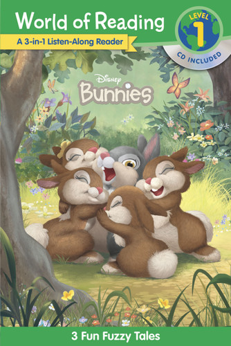 World of Reading: Disney Bunnies 3-in-1 Listen-Along Reader-Level 1: 3 Fun Fuzzy Tales (World of Reading) book cover by Disney Books