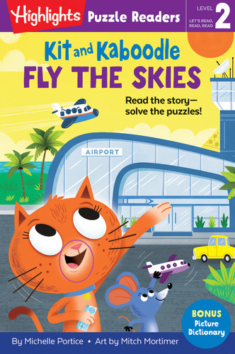 Kit and Kaboodle Fly the Skies (Highlights Puzzle Readers) book cover by Michelle Portice