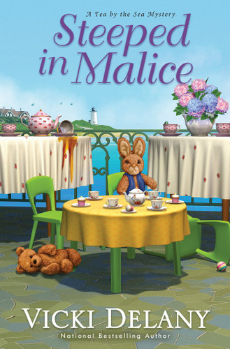 Steeped in Malice (Tea by the Sea Mysteries) book cover by Vicki Delany