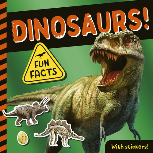 Dinosaurs!: Fun Facts! With Stickers! book cover by Lauren Crisp