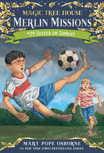 Soccer on Sunday (Magic Tree House Merlin Mission) book cover by Mary Pope Osborne