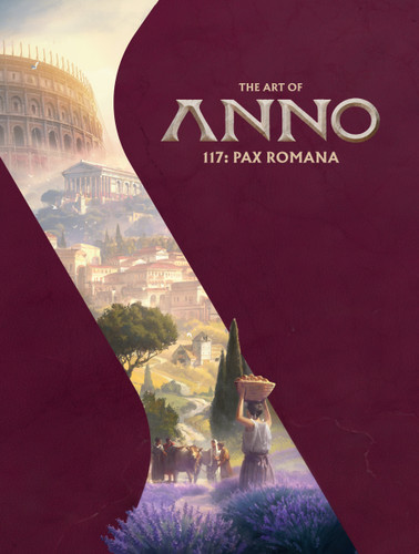 The Art of Anno 117: Pax Romana book cover by Ubisoft