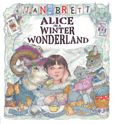 Alice in a Winter Wonderland book cover by Jan Brett