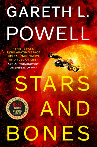 Stars and Bones: A Continuance Novel book cover by Gareth L. Powell