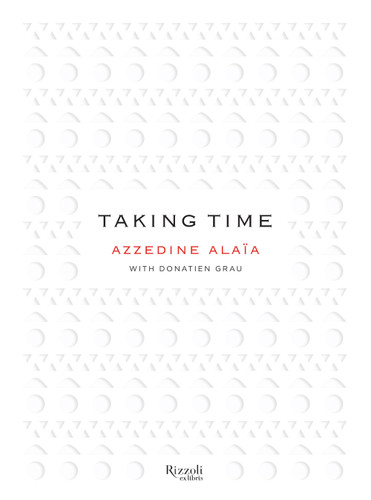 Taking Time book cover by Azzedine Alaïa