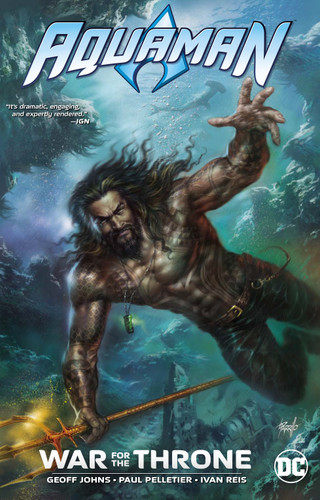 Aquaman: War for the Throne book cover by Geoff Johns
