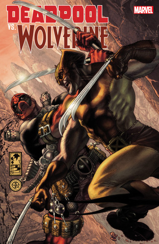 Deadpool Vs. Wolverine book cover by Larry Hama, Marvel Various