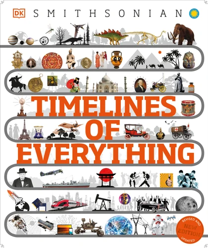 Timelines of Everything: From Woolly Mammoths to World Wars (DK Children's Timelines) book cover by DK