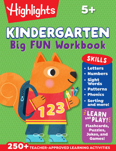 Kindergarten Big Fun Workbook: Prep Workbook with Kindergarten Learning Activities Featuring Tracing Worksheets, Alphabet Practice, Math Activities and Puzzles (Highlights Big Fun Activity Workbooks) book cover by 