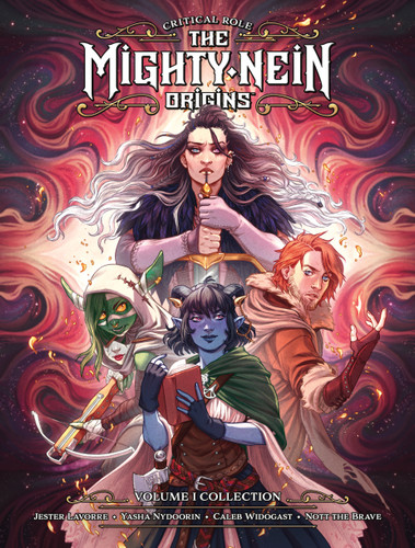 Critical Role: The Mighty Nein Origins Library Edition Volume 1 book cover by Sam Maggs, Jody Houser, Cecil Castellucci