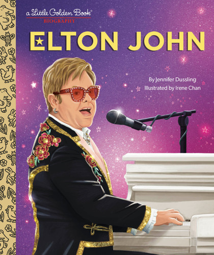 Elton John: A Little Golden Book Biography (Little Golden Book Biographies) book cover by Jennifer Dussling