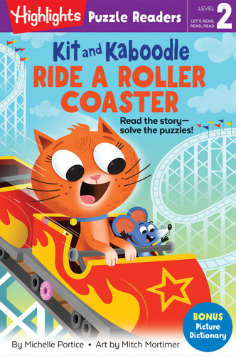 Kit and Kaboodle Ride a Roller Coaster (Highlights Puzzle Readers) book cover by Michelle Portice