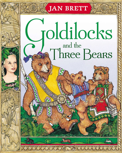 Goldilocks and the Three Bears book cover by Jan Brett