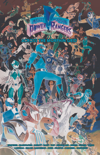 Mighty Morphin Power Rangers: Across the Morphin Grid (Mighty Morphin Power Rangers) book cover by Sam Humphries, Ryan Parrott, Various
