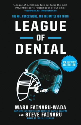 League of Denial: The NFL, Concussions, and the Battle for Truth book cover by Mark Fainaru-Wada, Steve Fainaru