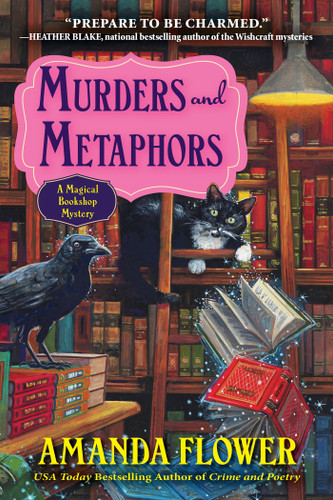 Murders and Metaphors (A Magical Bookshop Mystery) book cover by Amanda Flower