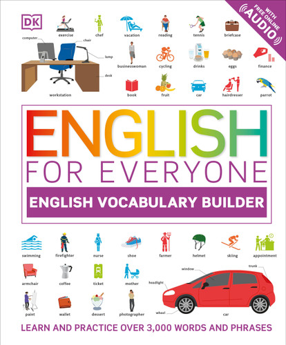 English for Everyone: English Vocabulary Builder (Library Edition) (DK English for Everyone) book cover by DK