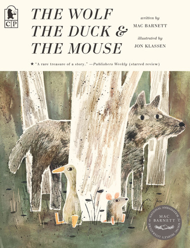 The Wolf, the Duck, and the Mouse book cover by Mac Barnett
